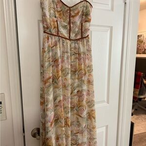 12th Tribe Multicolor Floral Maxi Dress